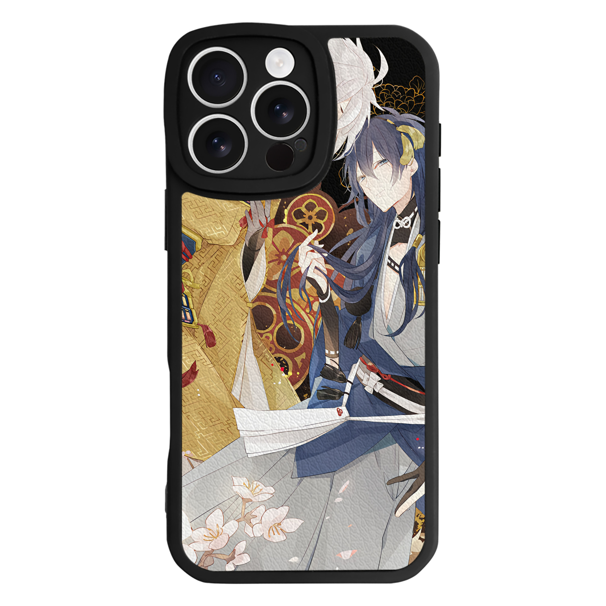（画像用） 刀剣乱舞 Touken Ranbu 【iPhone 16シリーズ対応】シリコンスマホケース（レザー調） 材質：シリコン